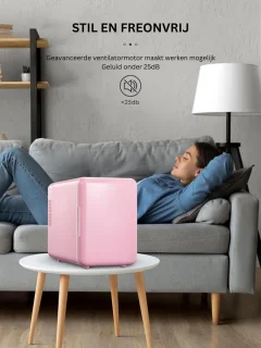 ApexArte Minibar Mini Koelkast Roze