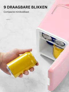 ApexArte Minibar Mini Koelkast Roze