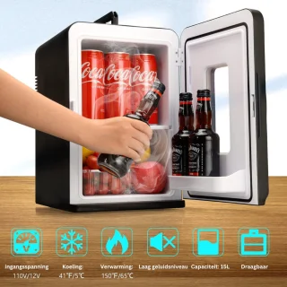 ApexArte Minibar Mini Koelkast Ultra Black