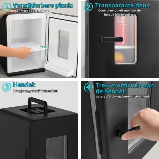 ApexArte Minibar Mini Koelkast Ultra Black