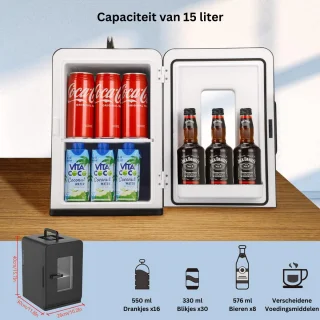ApexArte Minibar Mini Koelkast Ultra Black