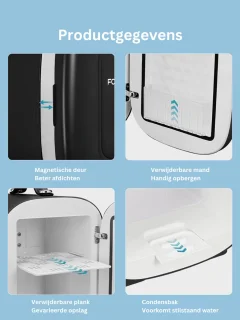 ApexArte Minibar Ultra Black Mini Koelkast