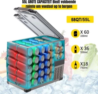 Auto Koelkast Compressor 55L 220V 45W Mini Koelkast