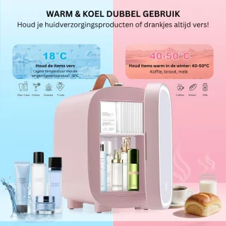 Beauty Fridge 4L Make-up Koelkast Roze