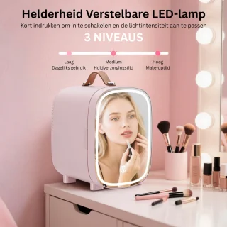 Beauty Fridge 4L Make-up Koelkast Roze