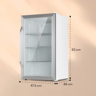 Beersafe XXL Crystal White koelkast 80L roestvrij staal