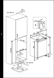 Beko B1904FN Inbouwkoelkast 126L