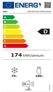 Wat vinden we goed aan de Beko B3RCNO255W Koel/vriescombinatie