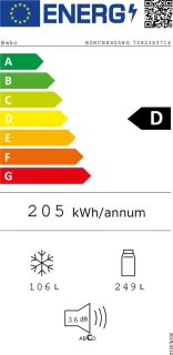 Beko B5RCNE405HG koelvriescombinatie