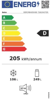 Beko B5RCNE405HXB Koelvriescombinatie