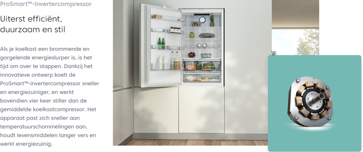 Beko B7RCNE408HG koel-vriescombinatie grijs
