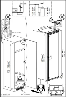 Beko BLSA210M4SN Inbouwkoelkast 121,5cm Sleepdeur