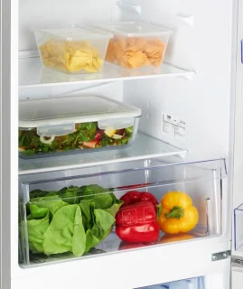 Beko RCHA270K40SN Koelvriescombinatie Zilver