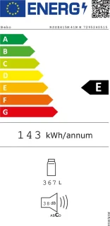Beko RSSE415M41WN koelkast