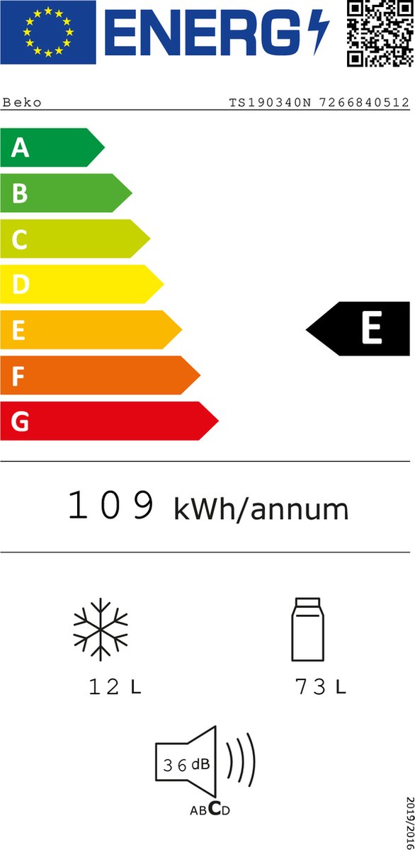 Wat vinden we goed aan de Beko TS190340N Koelkast