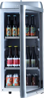 Bierkoelkast Amsterdam Zilver 85 flessen glazen deur