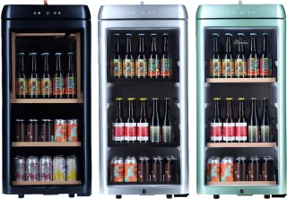 Bierkoelkast Amsterdam Zilver 85 flessen glazen deur