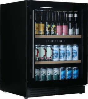 Bierkoelkast Brussel 126 flessen glazen deur