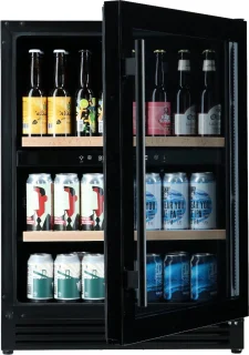 Bierkoelkast Brussel 126 flessen glazen deur