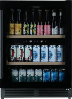 Bierkoelkast Brussel 126 flessen glazen deur