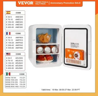 Bolmans Mini Koelkast Minibar Wit 9V/220V