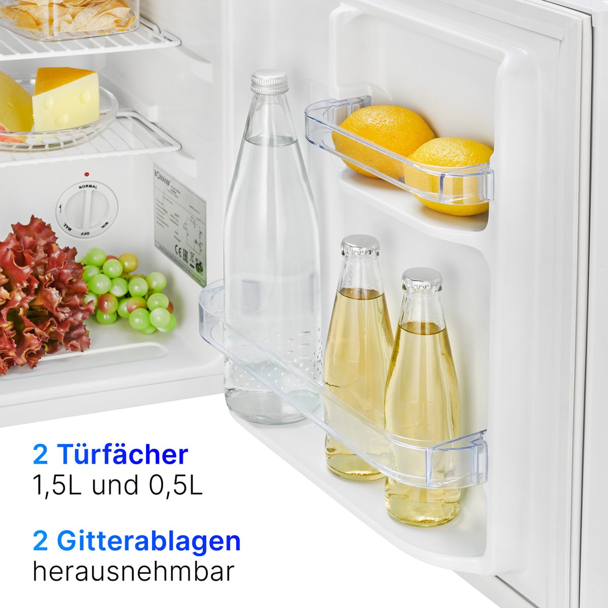 Bomann KB 7346 Mini Koelkast 42L Wit