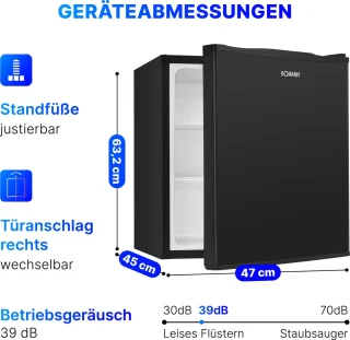 Bomann KB 7347 Mini-koelkast zwart