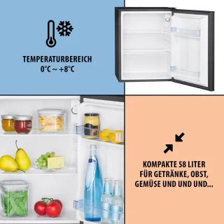 Bomann KB 7347 Mini-koelkast zwart