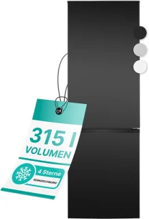Bomann KG 7357 koel-vriescombinatie