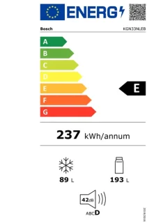 Bosch KGN33NLEB Serie 2 Koel-vriescombinatie RVS