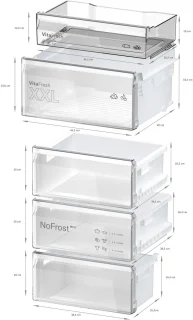 Bosch KGN362LAF Koel-vriescombinatie