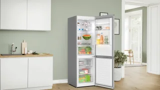 Bosch KGN367LDF Serie 4 Koel-vriescombinatie Roestvrijstaal