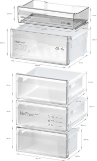 Bosch KGN39VIBT Serie 4 Koel-vriescombinatie RVS B