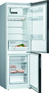 Bosch KGV36VBEAS Koel-vriescombinatie Zwart