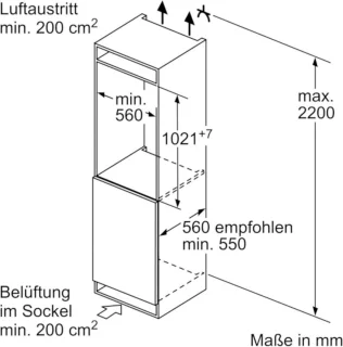 Bosch KIL32NSE0 Inbouwkoelkast Serie 2