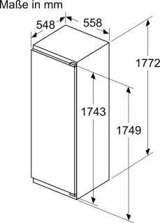 Bosch KIL82ADD0 Inbouwkoelkast 280L Deur-op-Deur