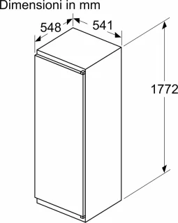 Bosch KIR81NSE0 inbouw koelkast 178 cm