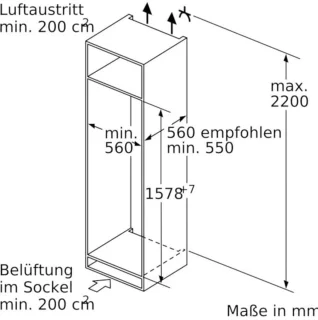 Bosch KIS77AFE0 Inbouw Koelvriescombinatie