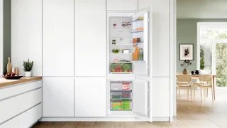 Bosch Serie 2 KIN96NSE0 Koel-vriescombinatie Inbouw Wit