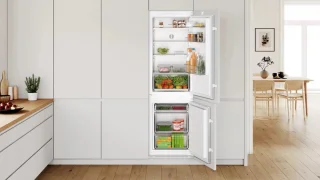 Bosch Serie 2 KIV865SE0 Koel-vriescombinatie Inbouw 267L Wit