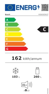 Bosch Serie 4 KGN392WCF Koel-vriescombinatie Wit