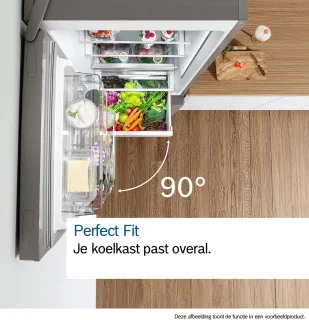 Bosch Serie 4 KGN39VXAU koel-vriescombinatie zwart