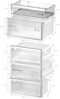 Bosch Serie 4 KGN39VXAU koel-vriescombinatie zwart