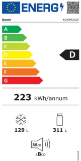 Bosch Serie 4 KGN492LDF Koel-vriescombinatie RVS