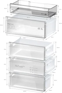 Bosch Serie 4 KGN497LDF Koelvriescombinatie Roestvrijstaal