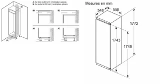 Bosch Serie 4 KIR81VFE0 Inbouwkoelkast 177.5 cm