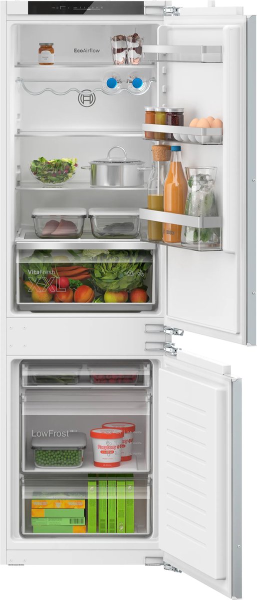 De Bosch Serie 4 KIV86VFE1 koel-vriescombinatie inbouw in één oogopslag