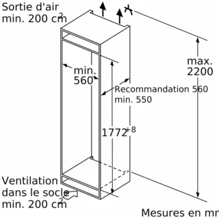 Bosch Serie 6 KIN86ADB0 Inbouw koel-vriescombinatie