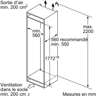 Bosch Serie 6 KIS86AFE0 Koel-vriescombinatie Inbouw