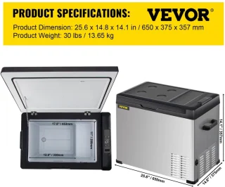 Camping Koelkast Auto 12V 32Qt Draagbare Koelbox Vriezer